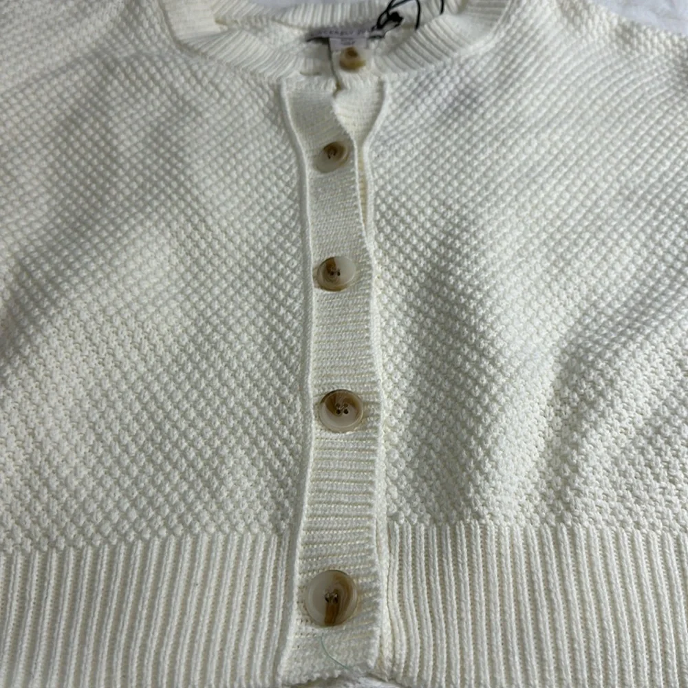 🆕 sincerely Jules cream button cardigan cropped fit XL - Picture 9 of 13